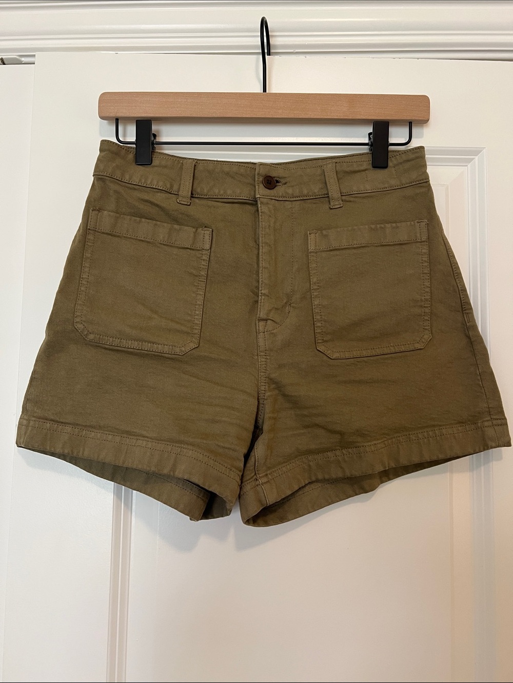 Madewell Emmett Olive Green Shorts Size 26